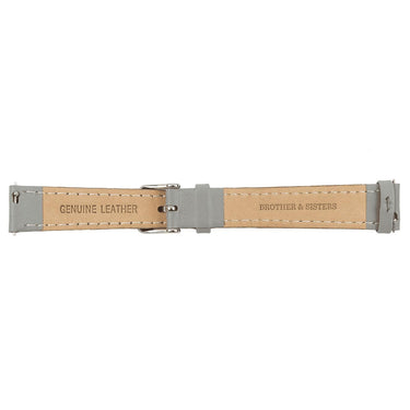 Grey Leather Strap & Silver Buckle watch straps Brother & Sisters